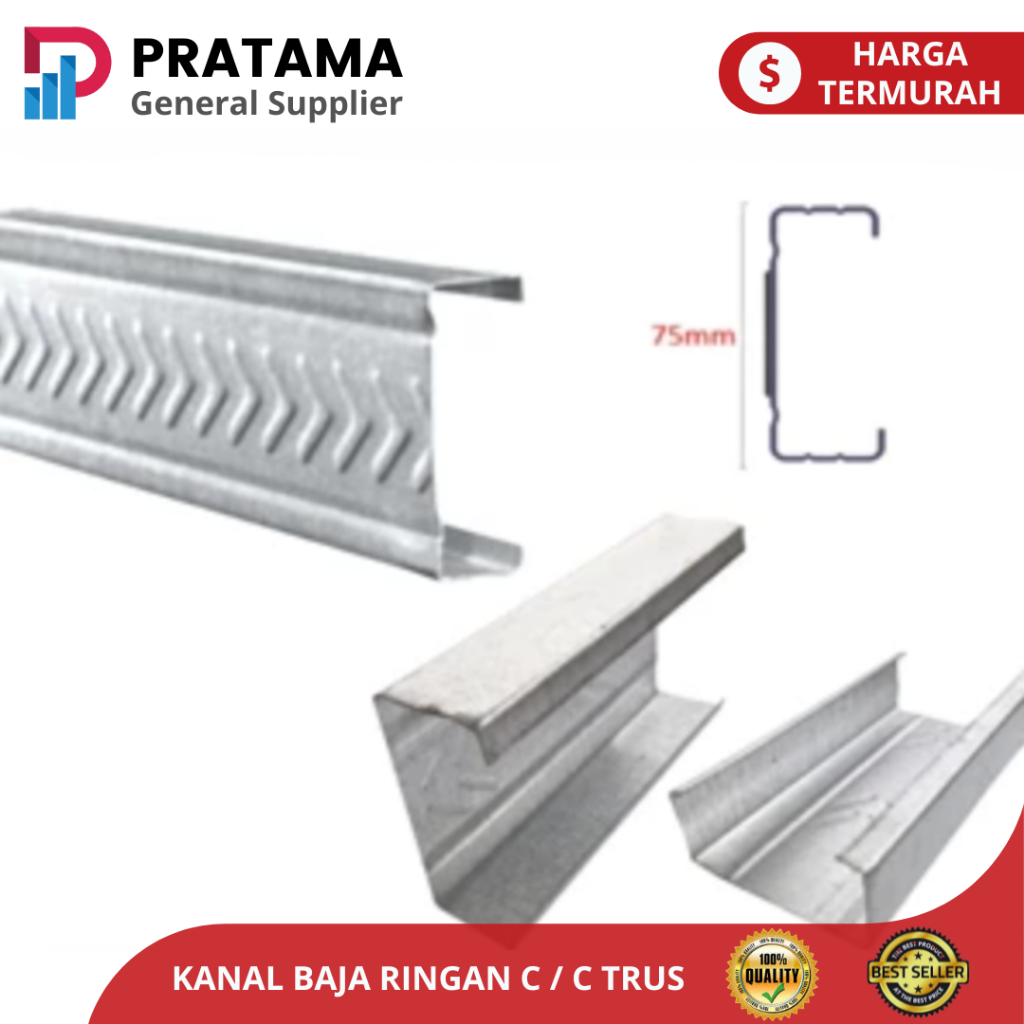 Jual Baja Ringan Kanal C Real Ori Rangka Atap Baja Ringan Surabaya