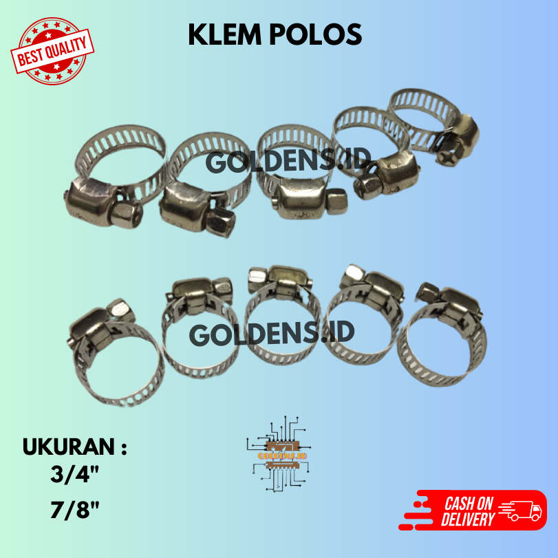 Jual KLEM SELANG/SELANG GAS/KLEM SELANG STAINLESS UNTUK SELANG KOMPOR ...