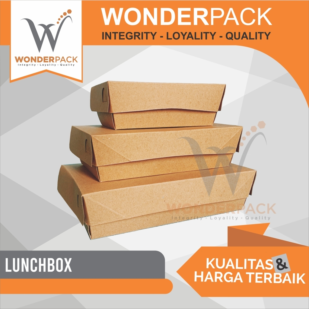 Jual Lunch Box Paper Series Kemasan Box Geprek Dus Makanan Lunchbox