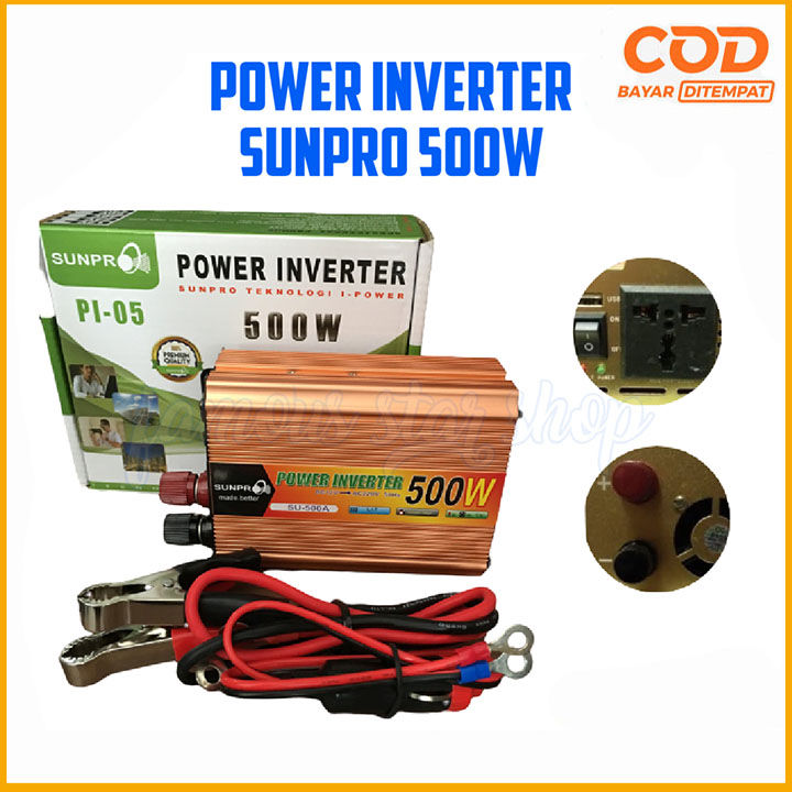 Jual Power Inverter Sunpro PI-500 Watt - Inverter Sunpro PI500 Watt ...