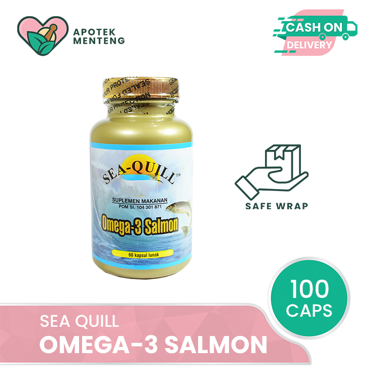 Jual Sea Quill Omega3 Salmon (Isi 100 softgels) Shopee Indonesia