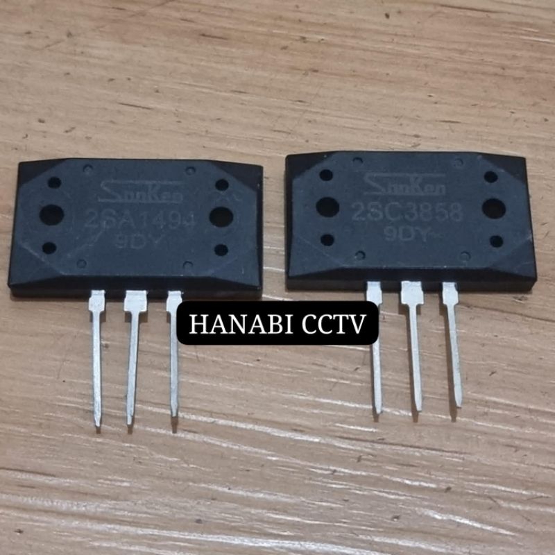 Jual TRANSISTOR SANKEN 1494 3858 2SA1494 2SC3858 SA1494 SC3858 1SET ...