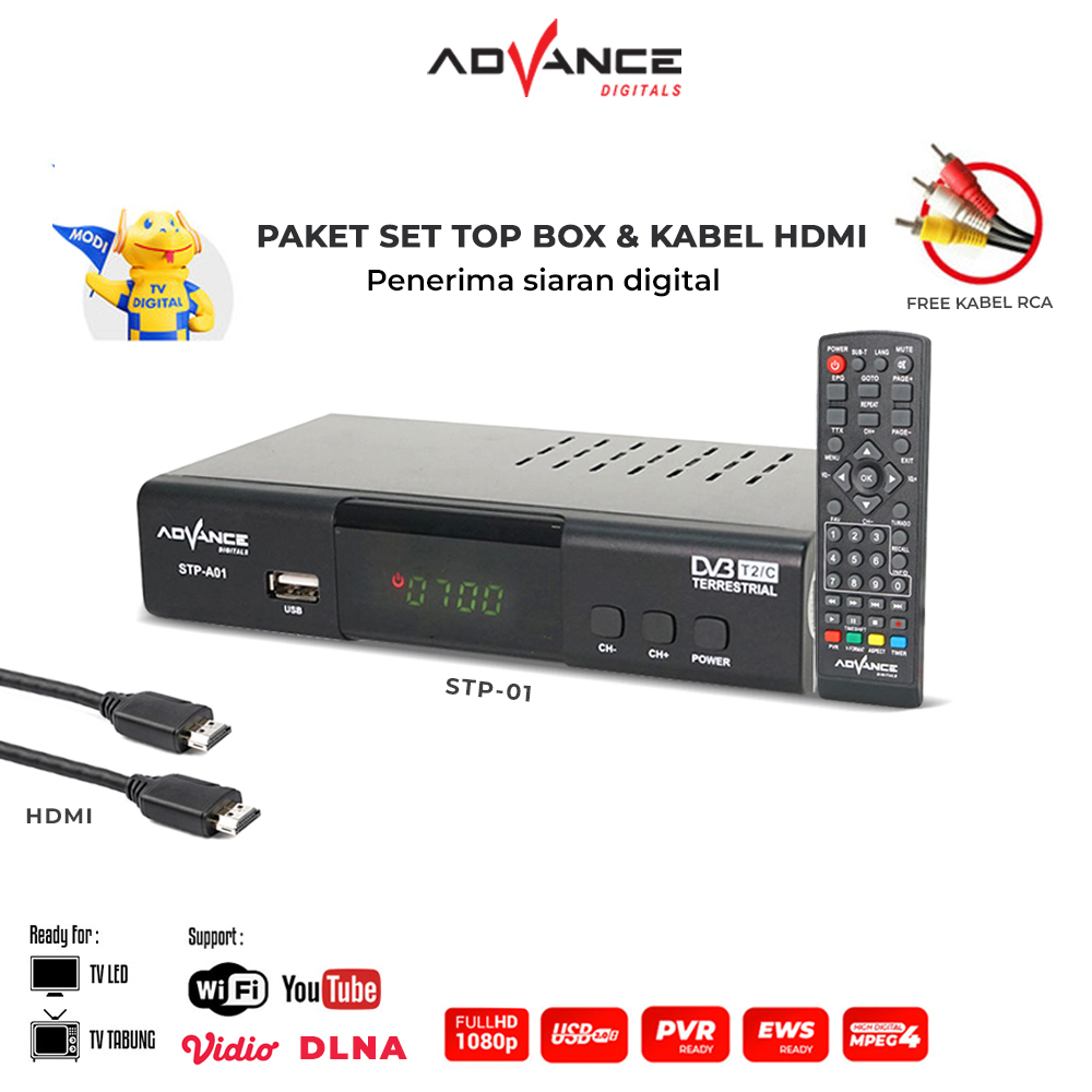 Jual Advance Set Top Box TV Digital STP A-01 Garansi Resmi 1 Tahun ...