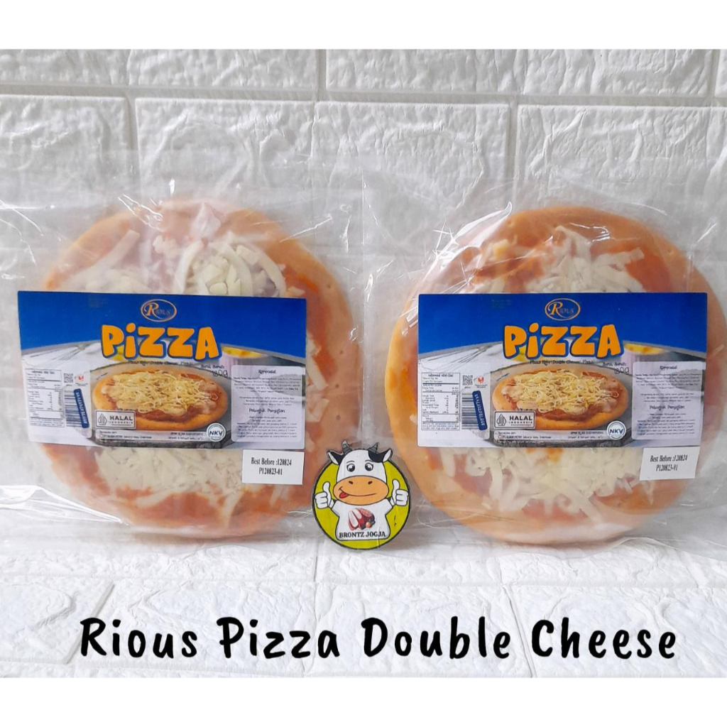 Jual RIOUS PIZZA DOUBLE CHEESE 180GR - FROZEN FOOD - BRONTZ JOGJA ...