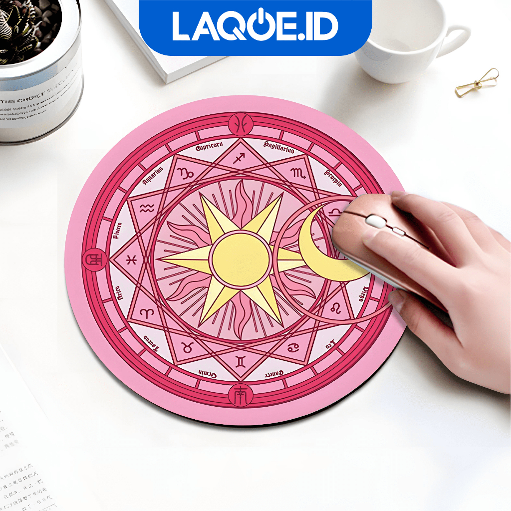 Jual Mousepad Bulat Anti Slip Mouse Pad Laptop/Komputer Motif Lucu ...