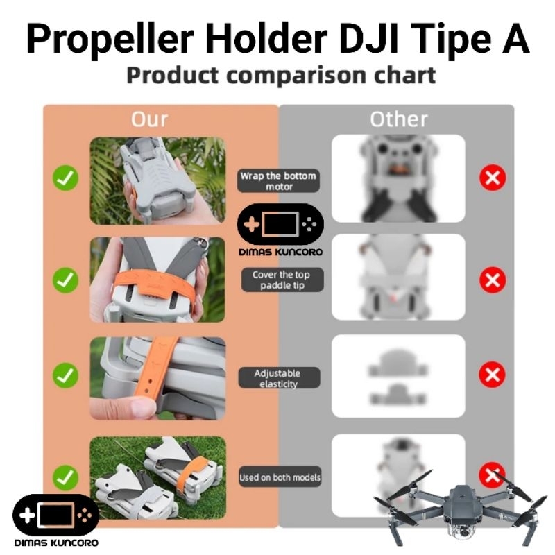 Jual Propeller Holder DJI Tipe A bracket pengaman baling baling mini 3 ...