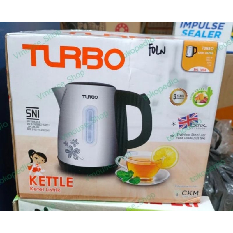 Jual KETTLE LISTRIK TURBO EHL1058 - TEKO LISTRIK TURBO 1 LITER - KETTLE ...