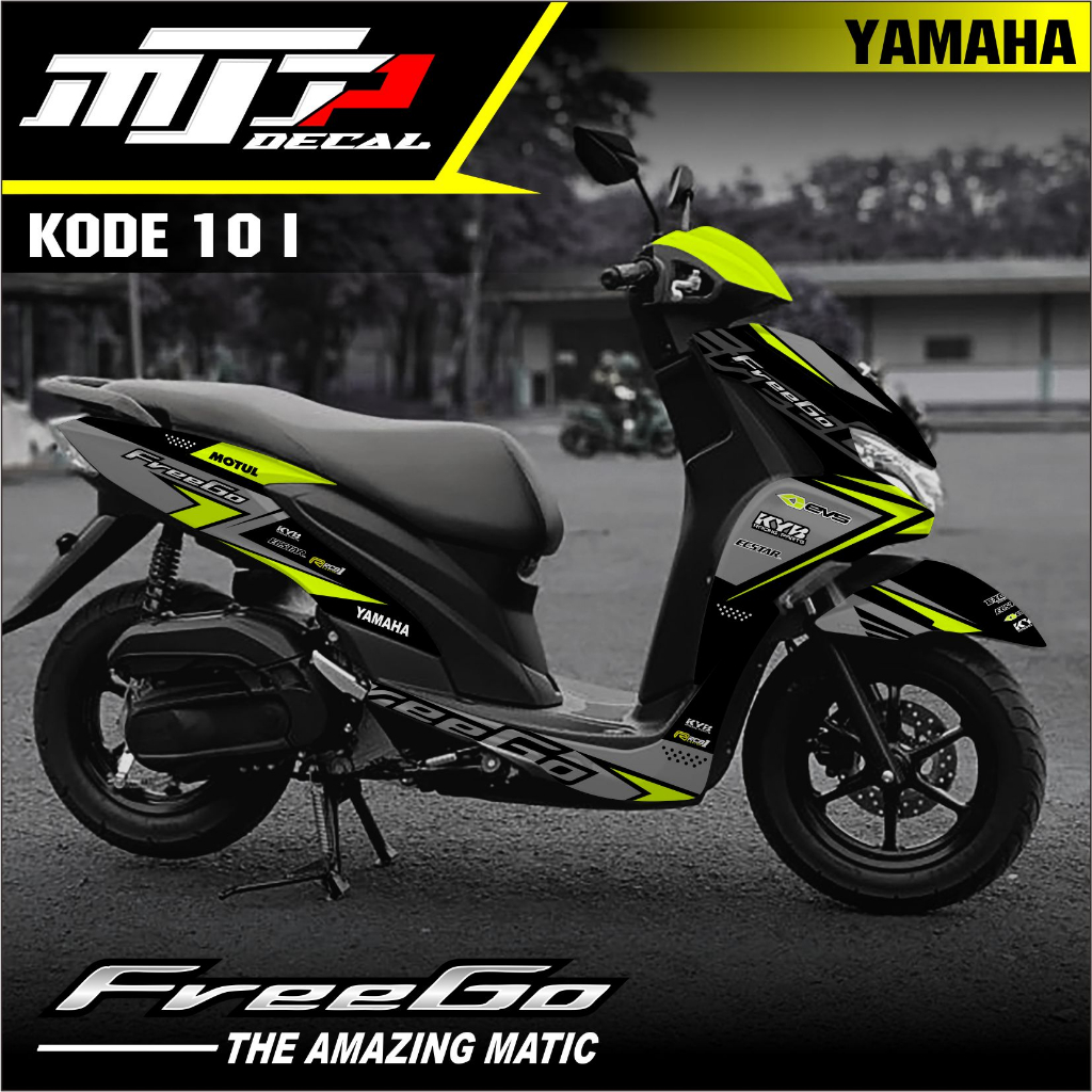 Jual (COD) Sticker Decal Stiker YAMAHA FREEGO Variasi Fullbody Desain ...