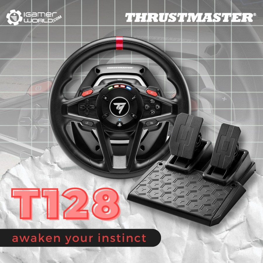 Jual Thrustmaster T128P Steering Wheel and Magnetic Pedals for PC/PS4 ...