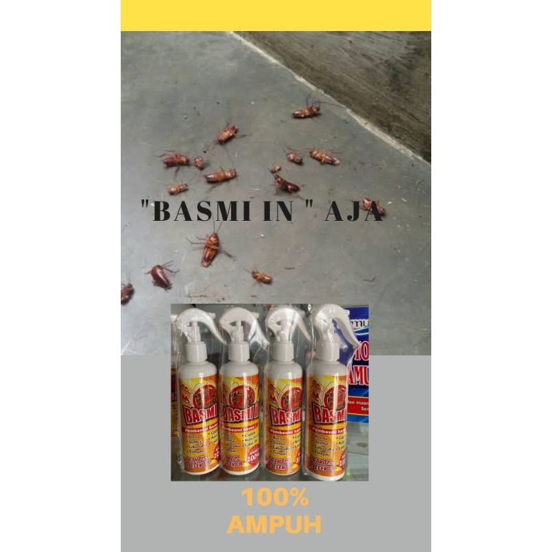 Jual Basmiin spray racun hama walet, kecoa, semut, tungau, kepinding ...