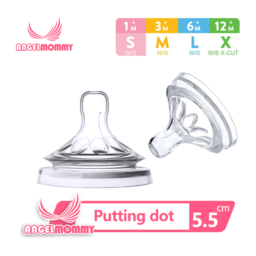Jual ANGELMOMMY Putting Dot Bayi Pacifier Nipple Soft Nipples NZ