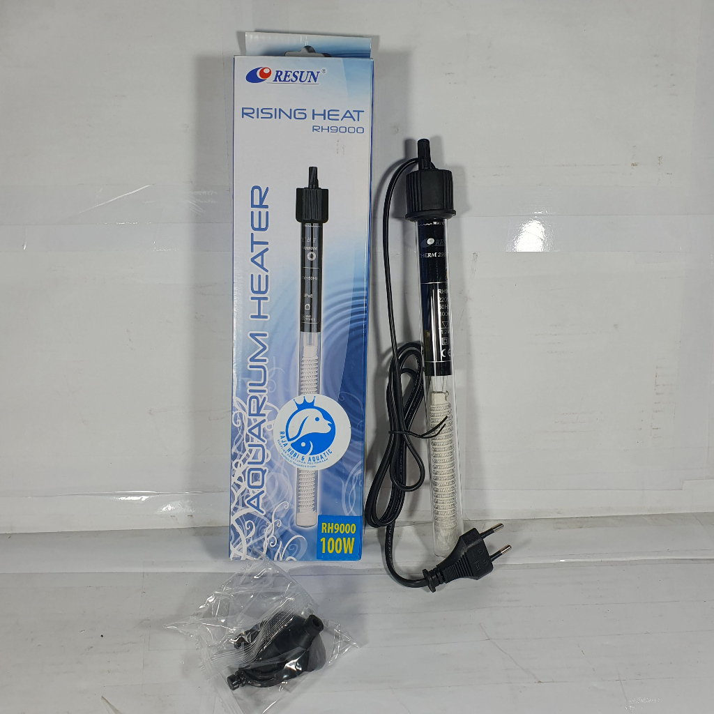 Jual PENGHANGAT PEMANAS AIR AKUARIUM AQUARIUM RESUN HEATER 100WAT 9000
