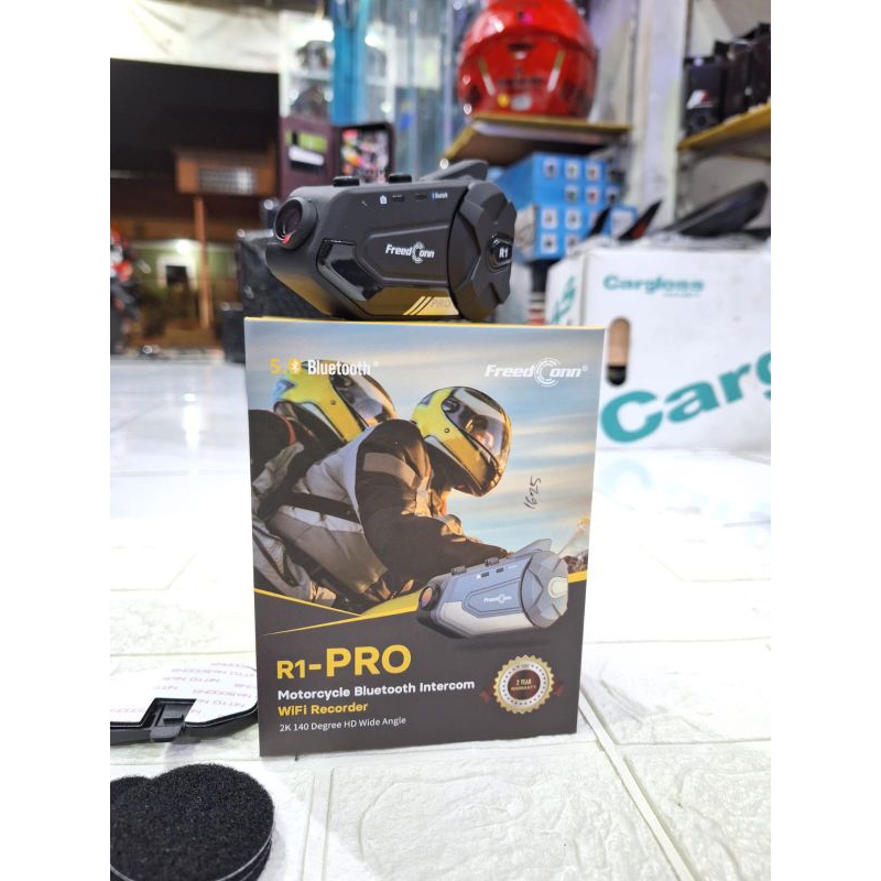 Jual INTERCOM R1 PRO CAMERA FREEDONN R1 PRO BLUETOOTH HELM ACTION CAM ...