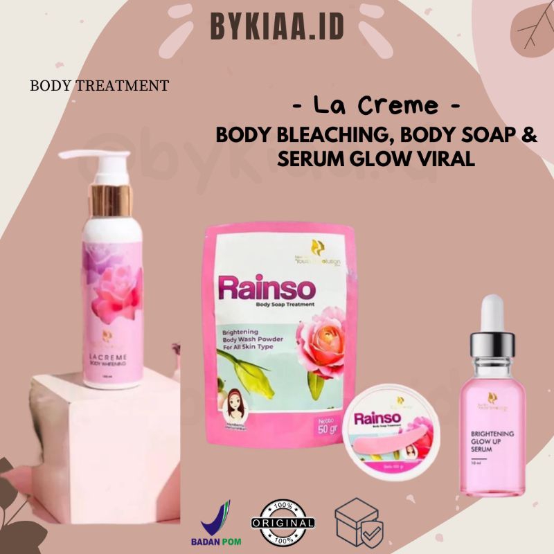 Jual La Creme Body Bleaching Rainso Body Soap Treatment Sabun Badan