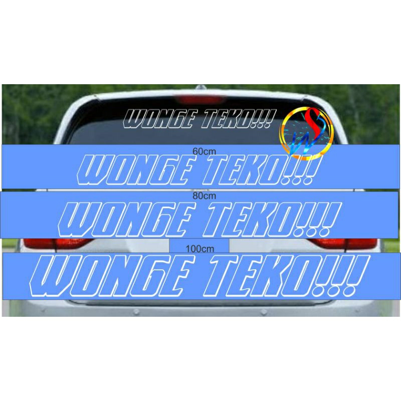 Jual Sticker cutting Viral tanpa beground stiker WONGE TEKO!!! sticker ...