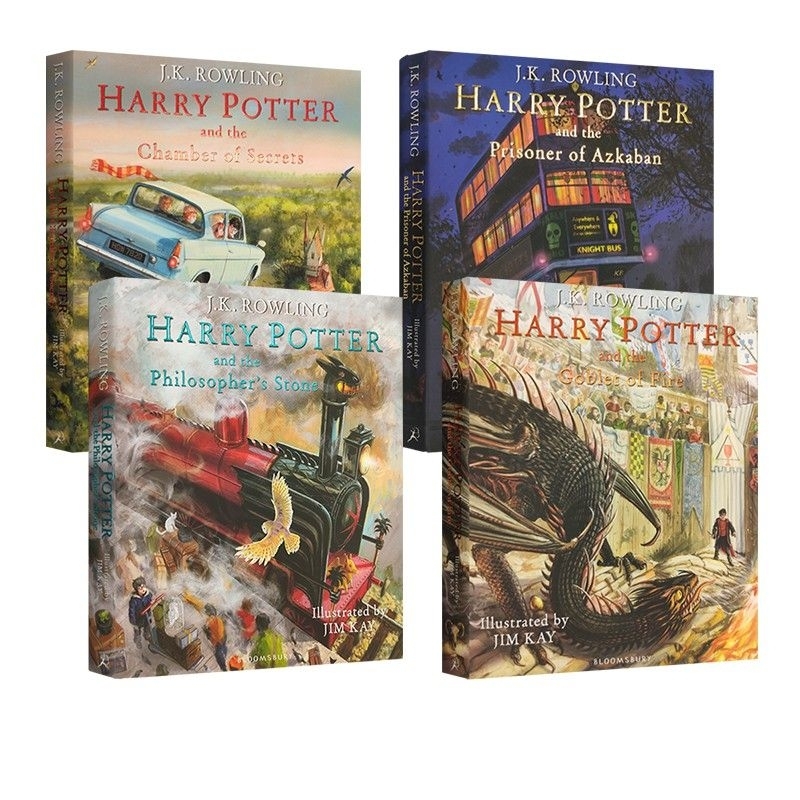 Jual Harry Potter Illustrated Edition 4 Book Set | Shopee Indonesia