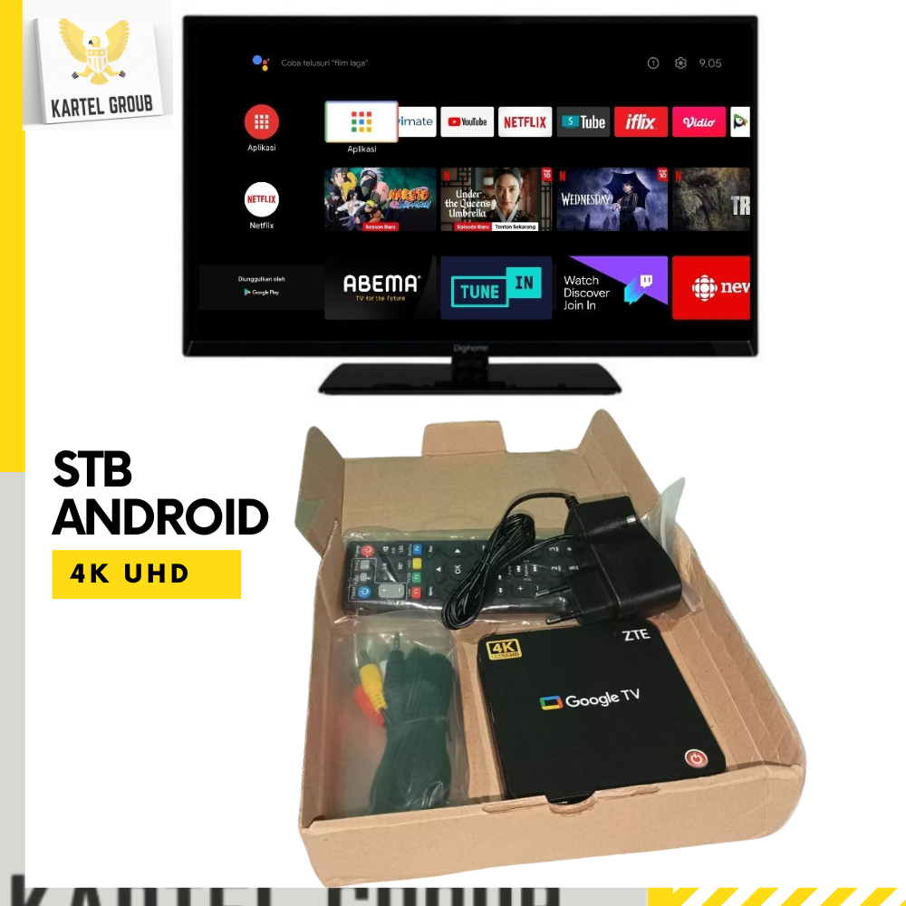 Jual Set Top Box TV Android TV Digital 4K UHD Receiver Penerima Siaran
