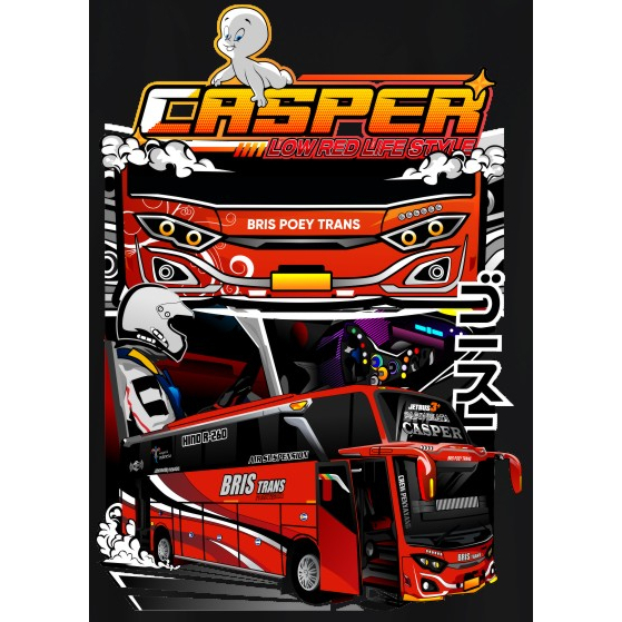 Jual Stiker Bus Mania Casper 5 Pcs Shopee Indonesia