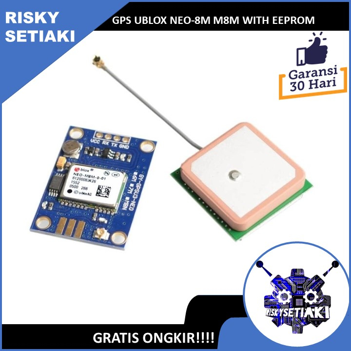 Jual GPS UBLOX NEO-8M M8M WITH EEPROM & ANTENNA MODULE | Shopee Indonesia