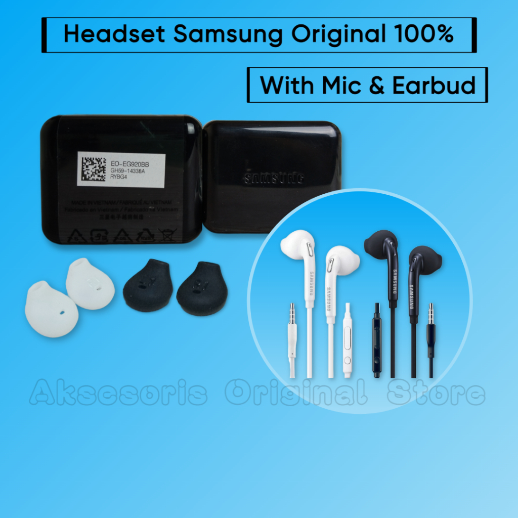 Jual Headset Earphone Samsung Galaxy A32 A52 A72 ORIGINAL 100 Mic Bass Shopee Indonesia