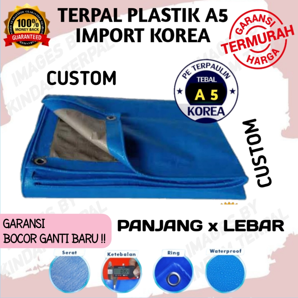 Jual TERPAL PLASTIK A3 LEMBARAN KOREA IMPORT HARGA PERMETER | TERPAL ...