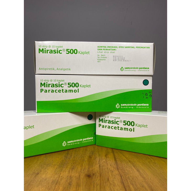 Jual Mirasic 500 Paracetamol 1 Box 10 Strip Shopee Indonesia