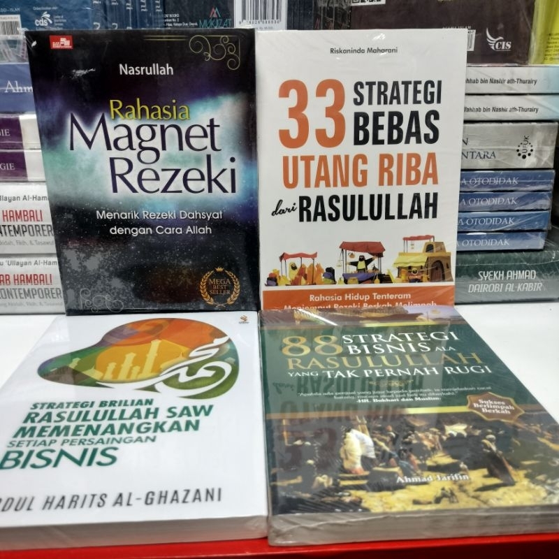 Jual Paket Buku Rahasia Magnet Rezeki Strategi Bebas Utang Riba Rasulullah Strategi