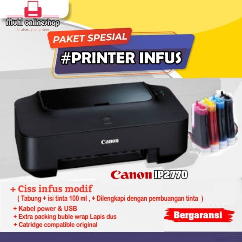 Jual PRINTER INFUS | Canon pixma ip2770 |Second|Bisa print dari HP