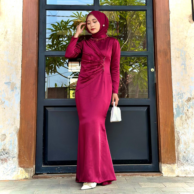 Jual dress bridesmaid hijab satin Harga Terbaik & Termurah Mei 2026 |  Shopee Indonesia