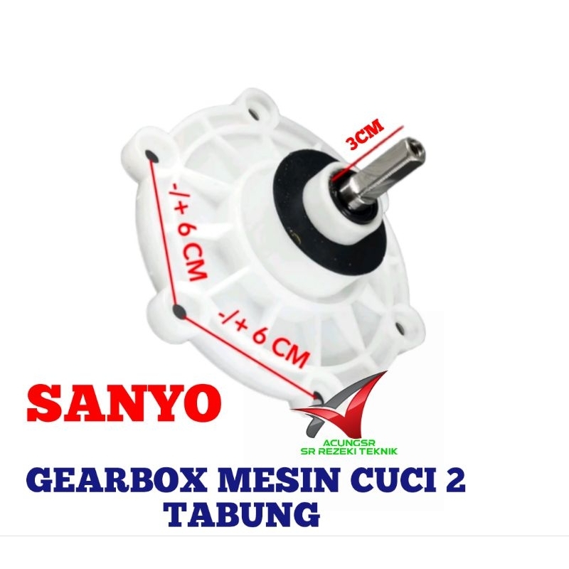 Jual Gearbox Mesin Cuci Sanyo Aqua Gearbok Sanyo As Kotak Shopee Indonesia