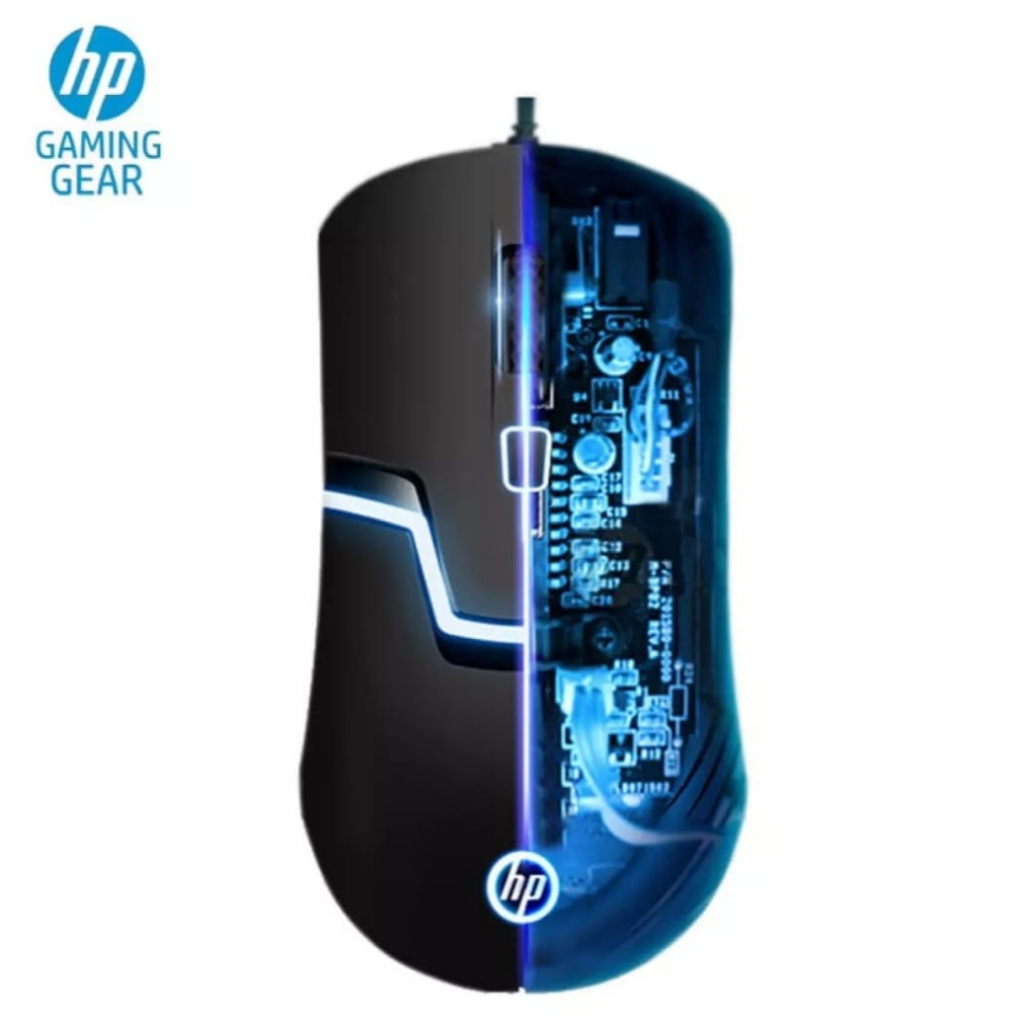 Jual Mouse HP M100 Mouse Gaming Wired Optical USB Kabel RGB LED 1600