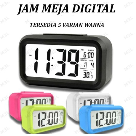 Jual Jam Weker Pintar Jam Meja Digital Smart Alarm Clock Jam Weker /Jam ...