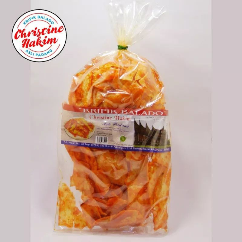 Jual Keripik Balado Christine Hakim 500gr Oleh Oleh Khas Padang