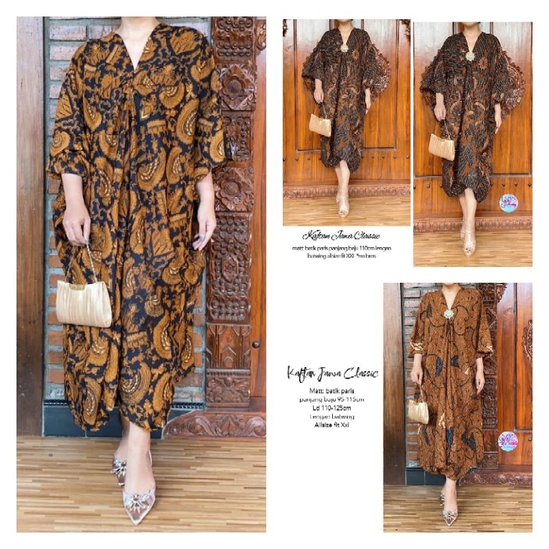 Jual Kaftan / Dress Batwing Batik - Kaftan Jawa Classic Sukma | Shopee ...