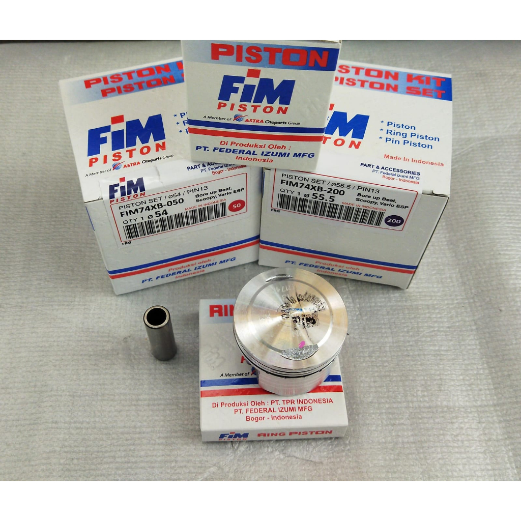 Jual SEHER FIM PISTON SET BEAT ESP/SCOOPY ESP/VARIO ESP PIN 13 FIM
