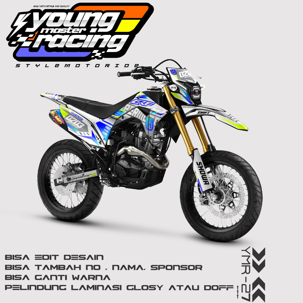 Jual Decal Honda Crf L Full Body Desain Simpel Minimalis Shopee