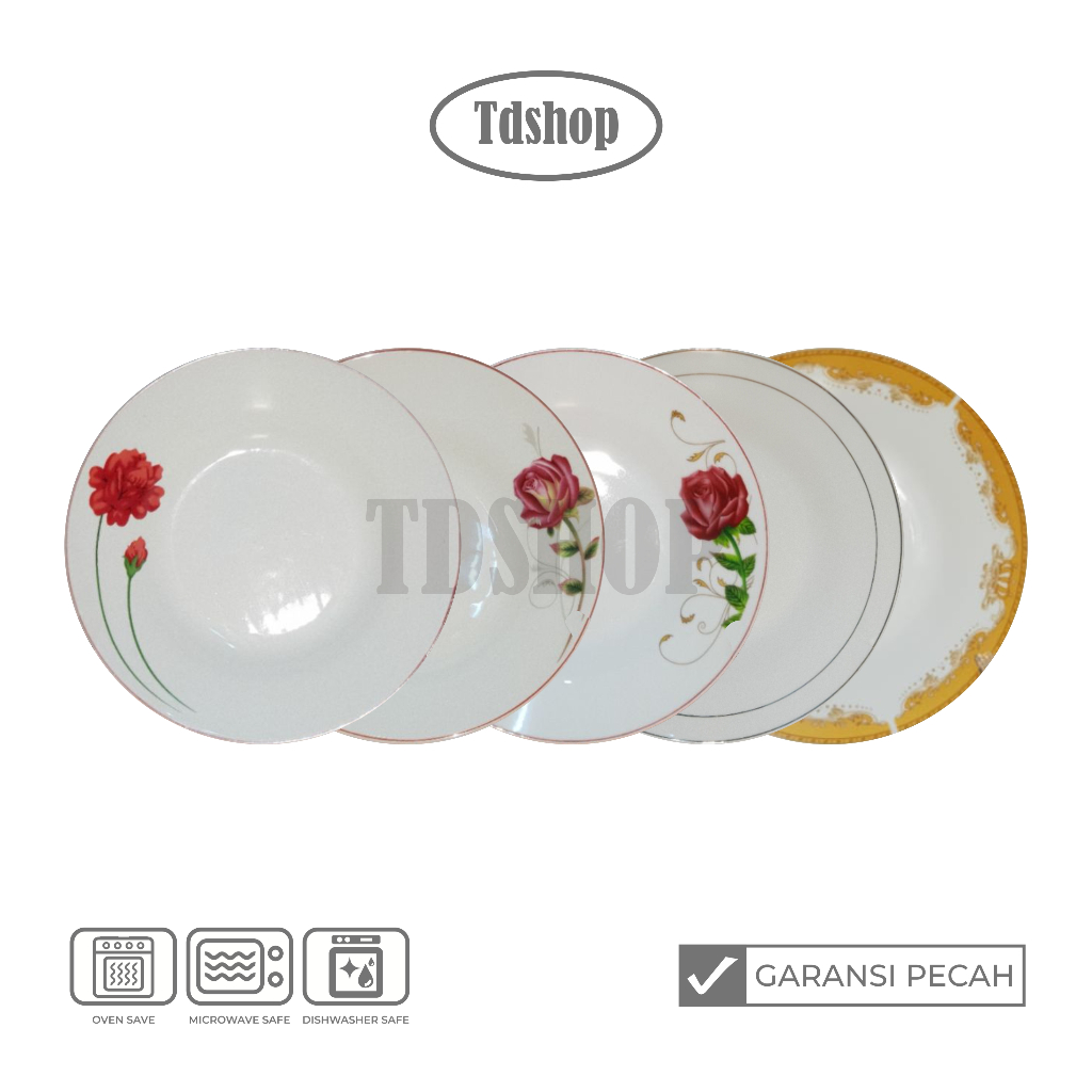 Jual Tdshop Piring Keramik Makan Inch Inch Taniti Isi Pcs Soup Taniti Shopee Indonesia