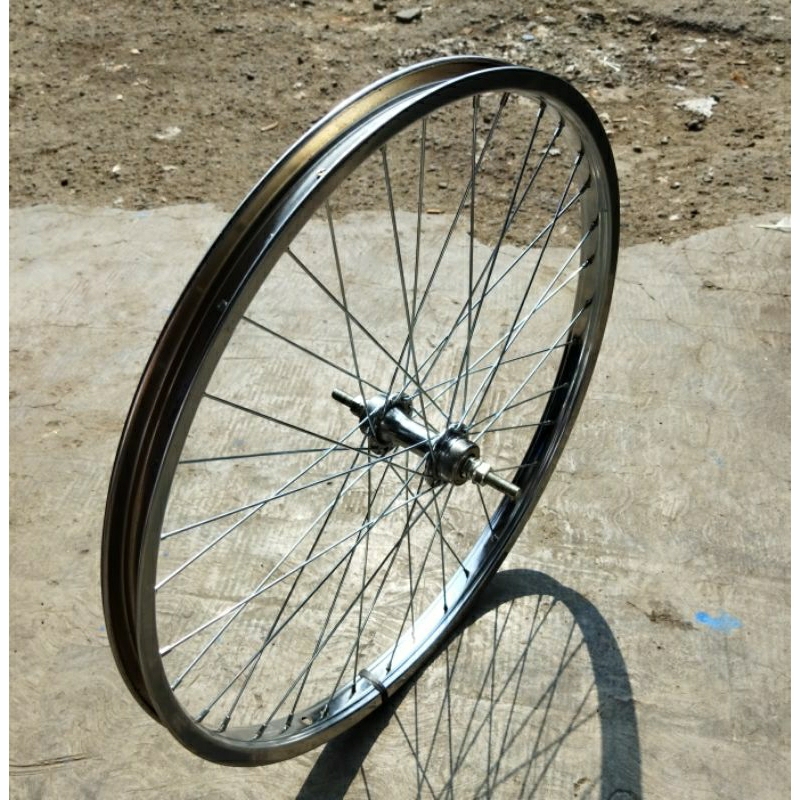 Jual velg / rims sepeda 24 x 175 / 2125 besi UNITED sudah jadi disetel ...