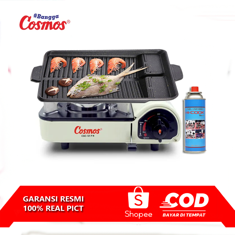 Jual Cosmos Cgc P N Kompor Gas Portable Plus Square Grill Pan