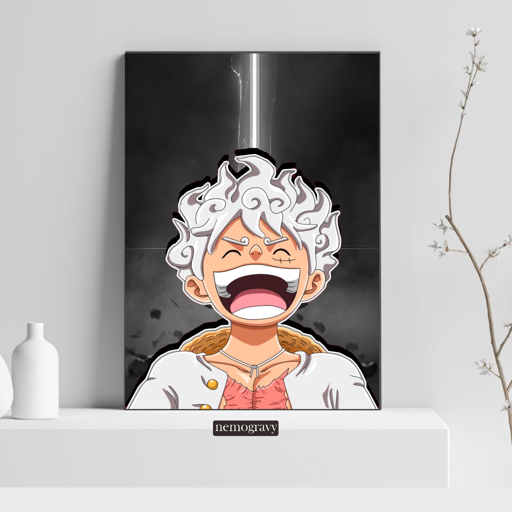 Jual POSTER FRAME LUFFY GEAR 5 ONE PIECE 20x30 cm | Shopee Indonesia