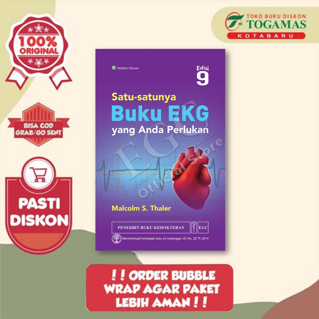 Jual EGC - SATU-SATUNYA BUKU EKG YANG ANDA PERLUKAN ED 9 - MALCOLM S ...