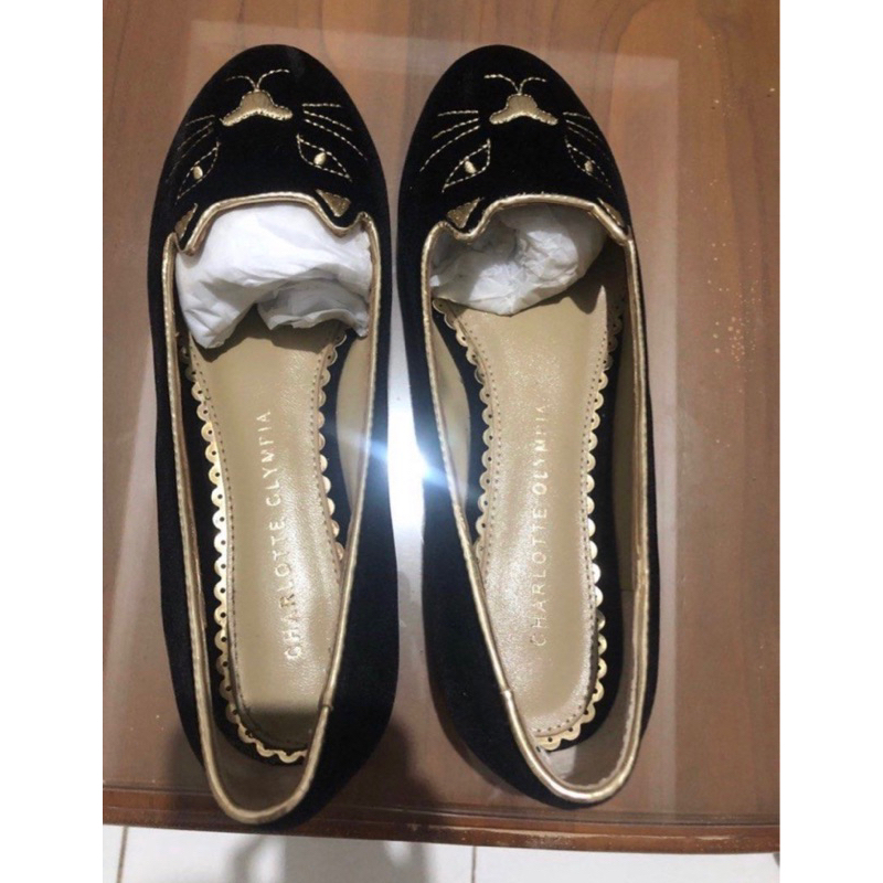 Jual Mirror charlotte olympia kitty shoes black Shopee Indonesia