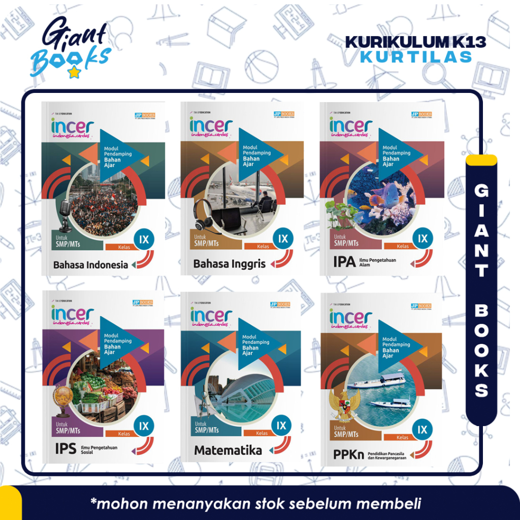 Jual GIANT BOOKS - Buku Siswa Sekolah Modul Incer JP Books Latihan Soal ...