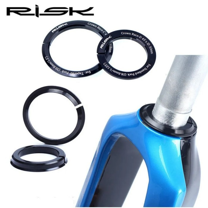 Jual RISK Crown race Spacer Adaptor Reducer Oversize Fork lurus Ke