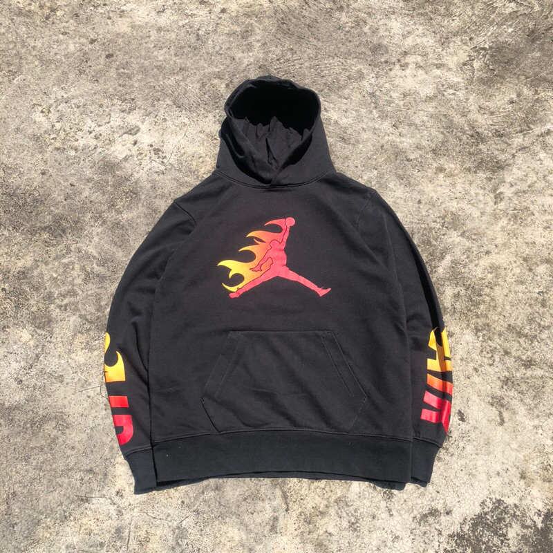 Jordan flame hoodie sale