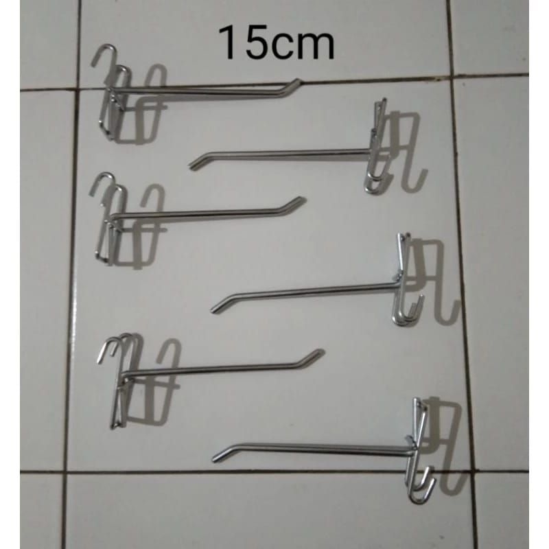 Jual Single Hook Ram 15 Cm Display Besi Gantungan Aksesoris Cantelan