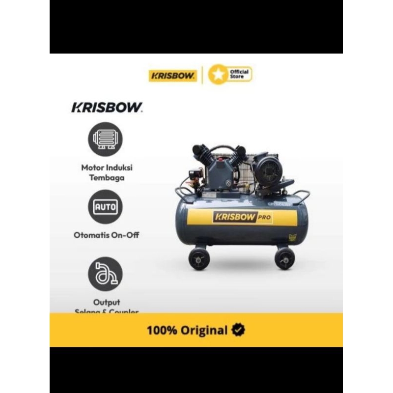 Jual Jual Compressor Angin Krisbow 2HP 90L 10B 1P CPPBD0209 Promo ...