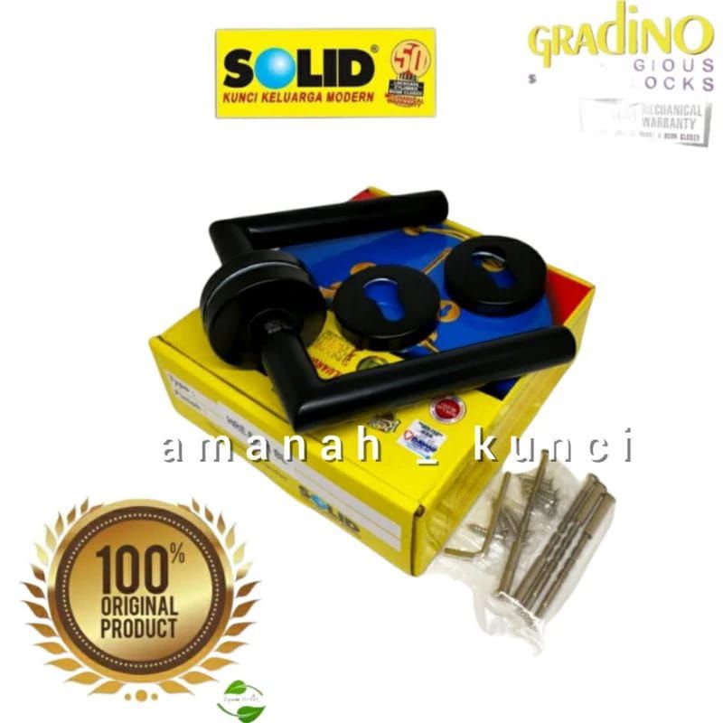 Jual HANDLE / GAGANG PINTU SOLID HRE 61.41 BLACK ( HANDLE ONLY ...