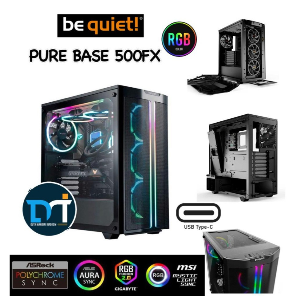 Jual be quiet! Gaming Case PURE BASE 500FX -ARGB Tempered Glass Gaming ...