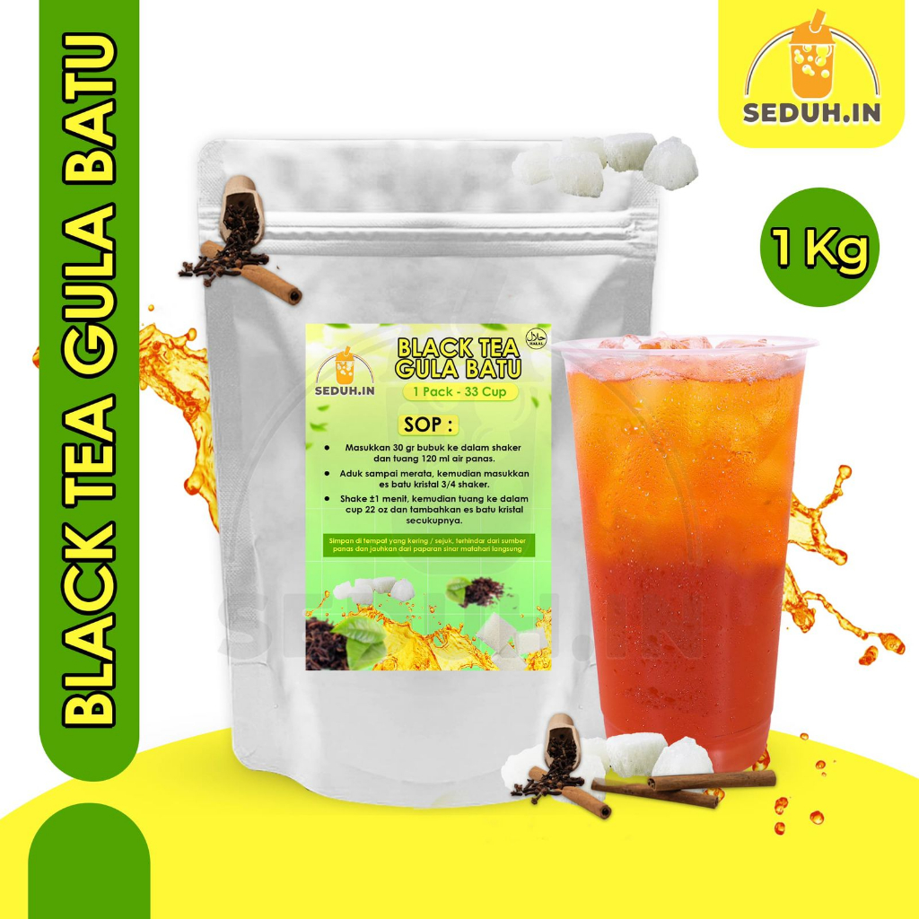 Jual Black Tea Gula Batu Bubuk Minuman Rasa 1kg Serbuk Minuman Rasa Bubuk Minuman Aneka 8649